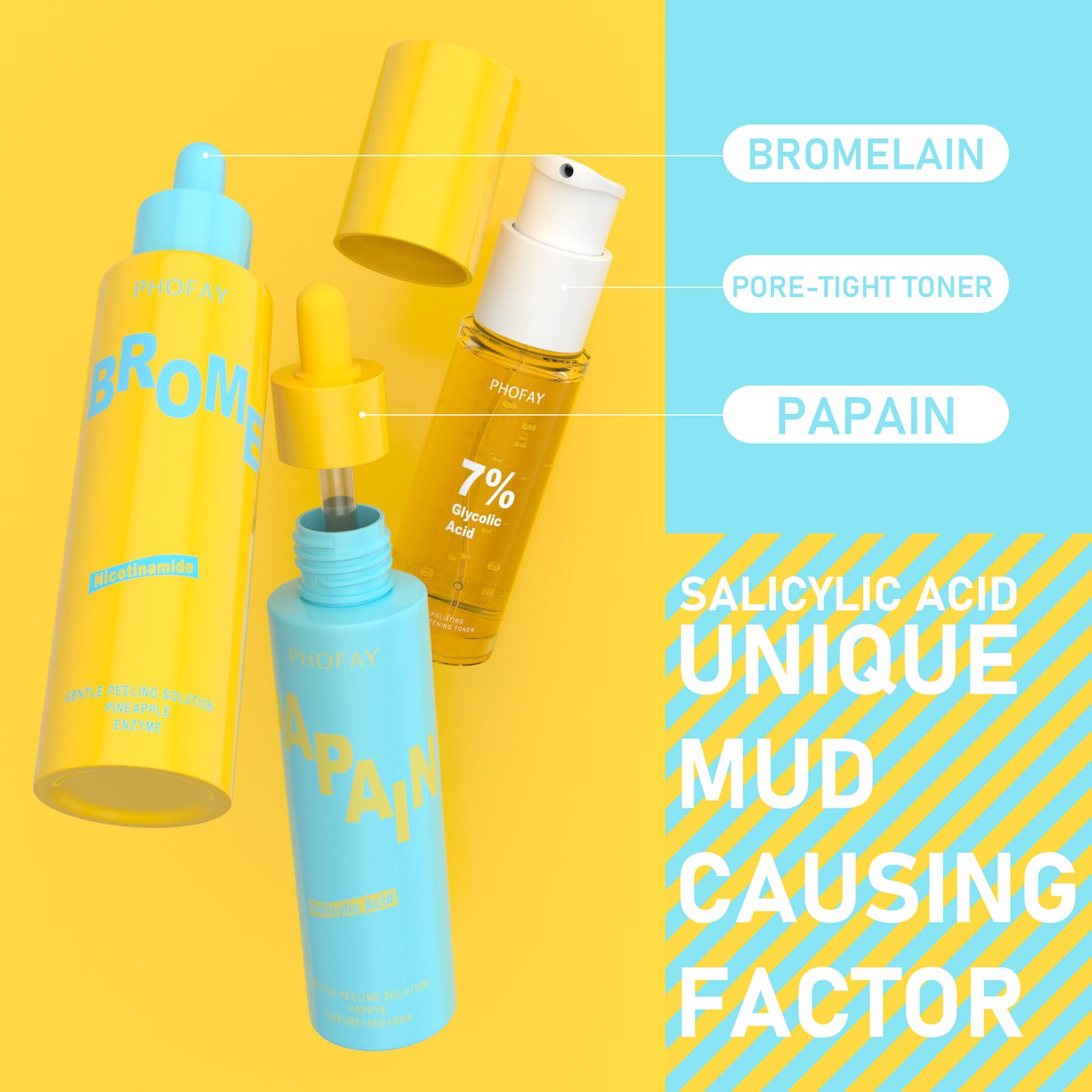 Set Exfoliante Facial para Renovación de la Piel y Luminosidad Natural