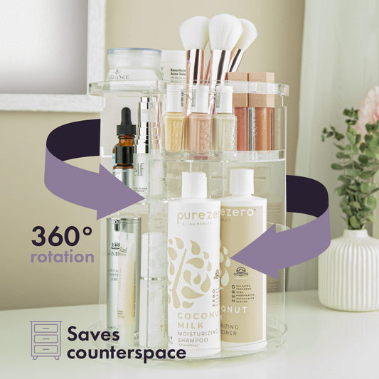 Organizador de Maquillaje Giratorio 360° – Edición Premium
