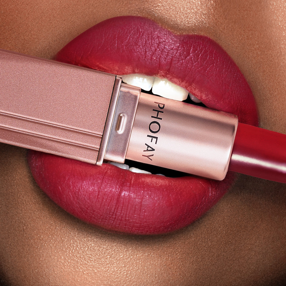 Labial Mate de Color Intenso y Larga Duración (Alta Pigmentación)