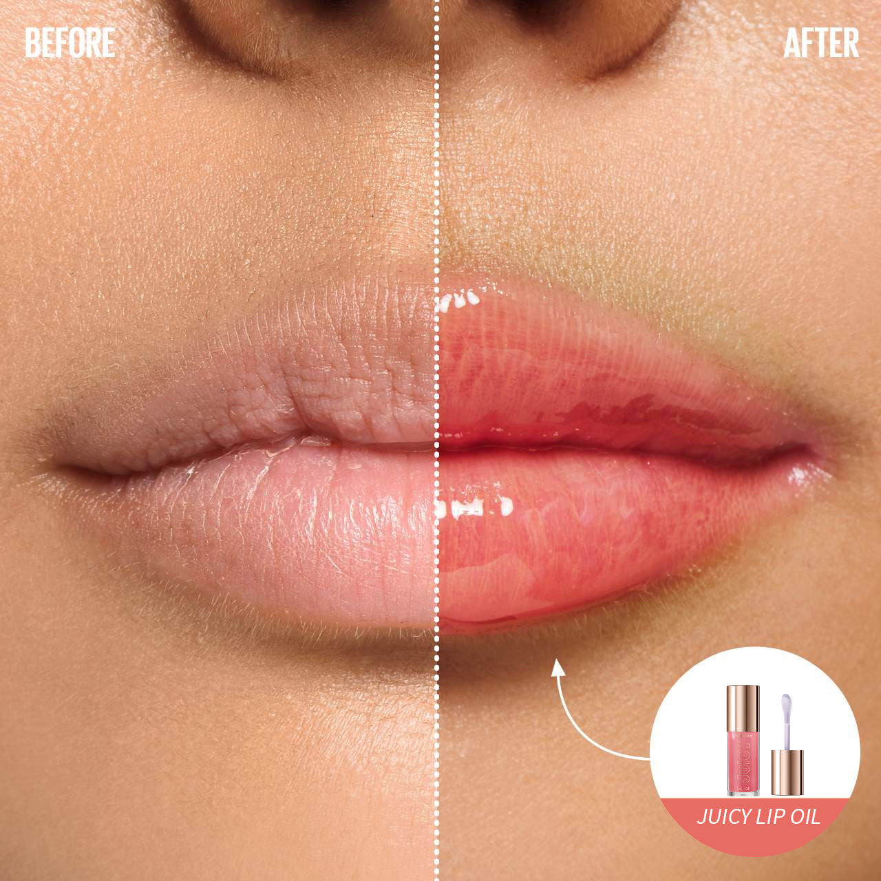 Aceite Labial Juicy con Brillo Natural e Hidratación Intensa