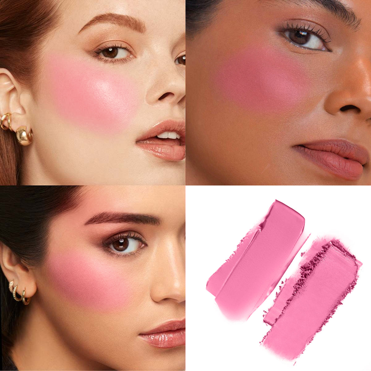 Colorete Dúo Crema y Polvo de Larga Duración con Acabado Natural