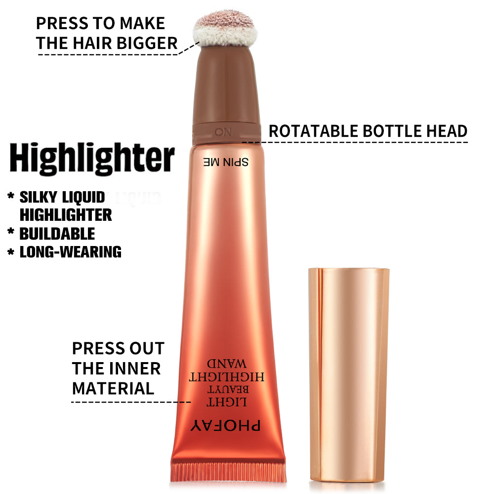Iluminador Líquido en Varita de Alta Luminosidad con Efecto Glow Natural