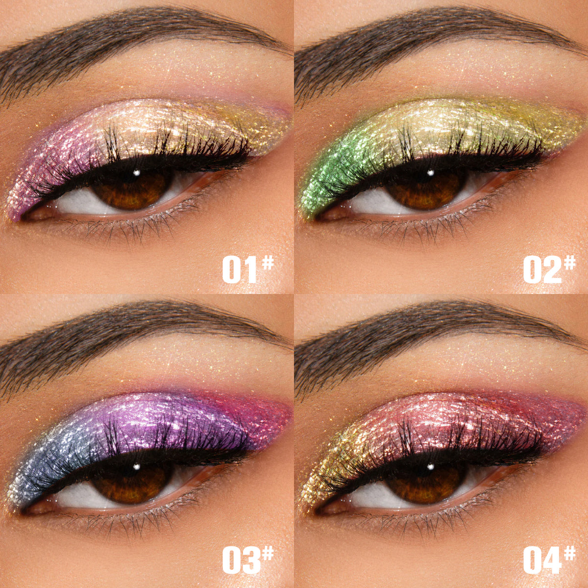 Bundle de Sombras Multicromáticas de Alta Pigmentación con Efecto Iridiscente