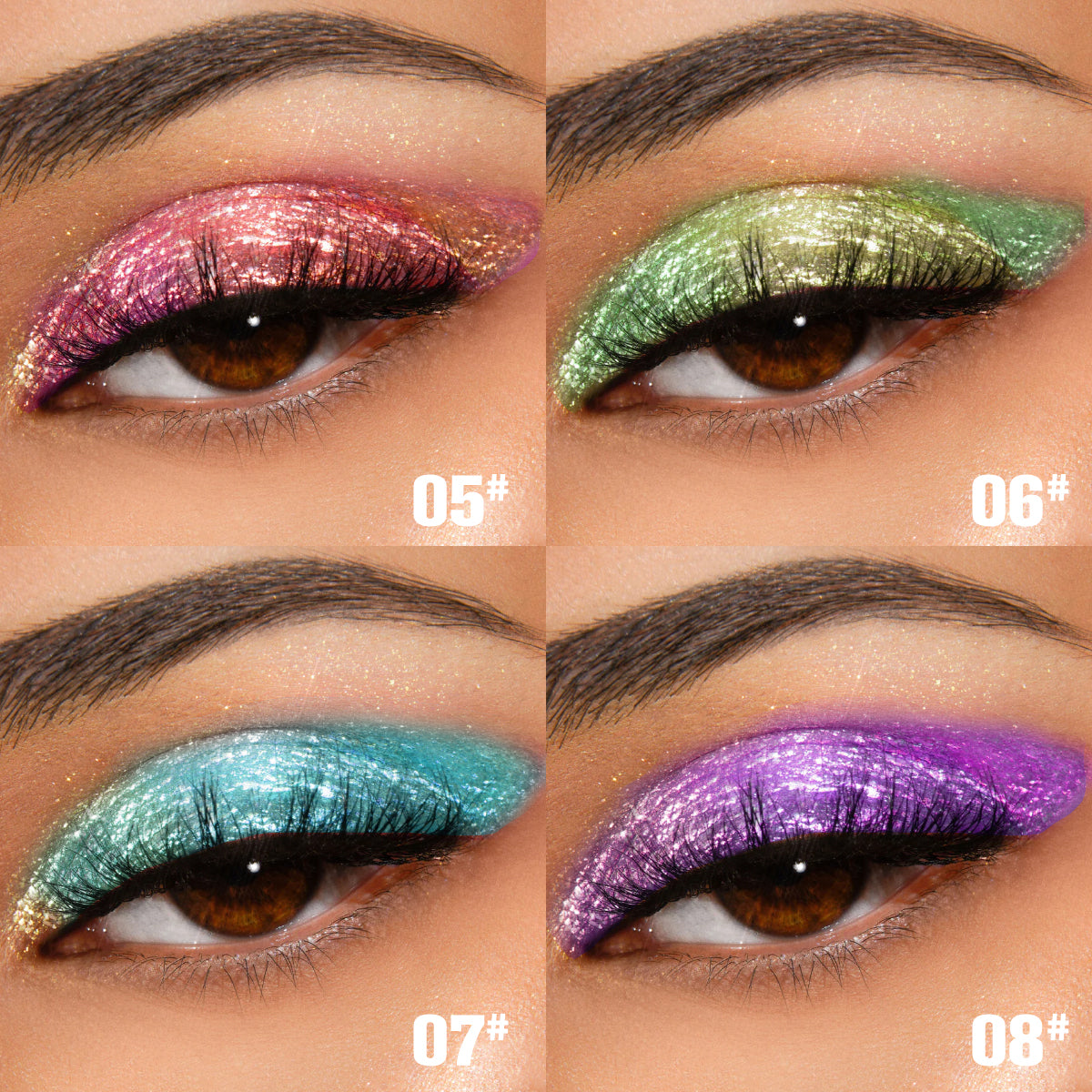 Bundle de Sombras Multicromáticas de Alta Pigmentación con Efecto Iridiscente