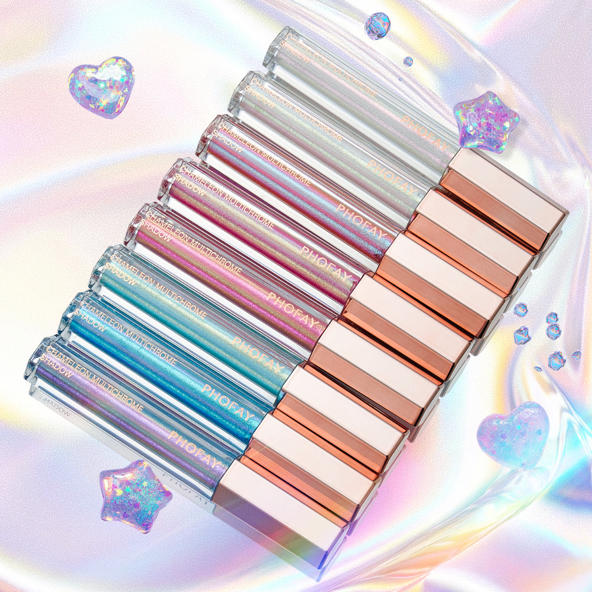 Bundle de Sombras Multicromáticas de Alta Pigmentación con Efecto Iridiscente