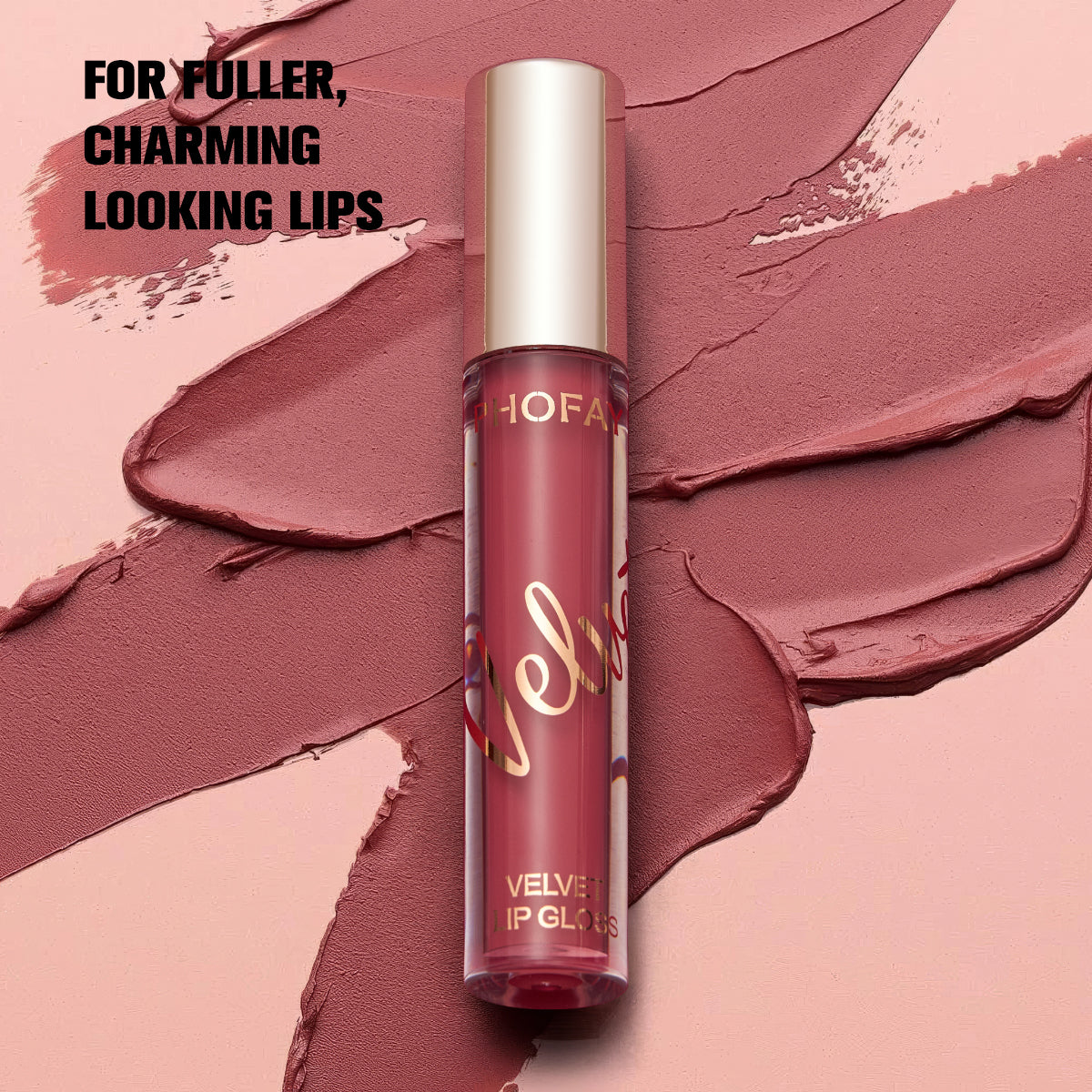 Gloss Labial Velvet con Brillo Aterciopelado y Acabado Suave
