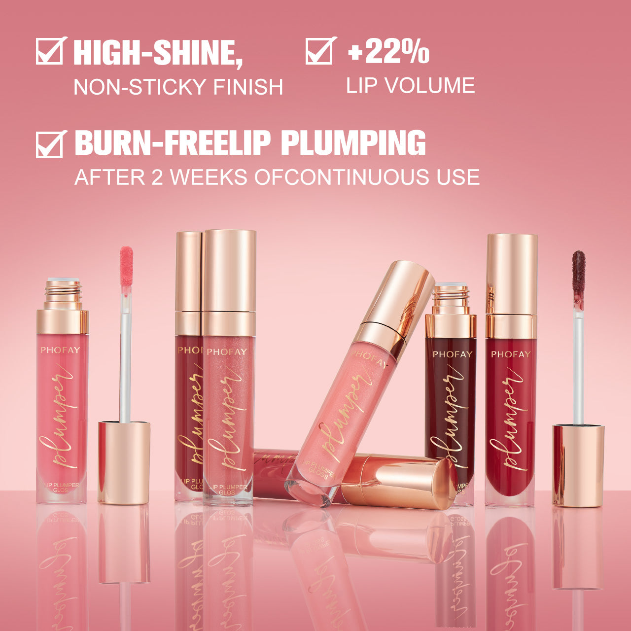 Gloss Labial Voluminizador con Brillo Intenso y Efecto Labios Jugosos
