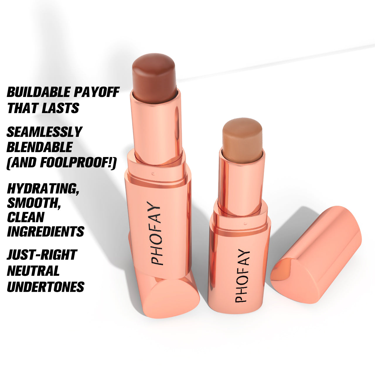 Stick de Contorno Facial Cremoso para Esculpir y Definir el Rostro
