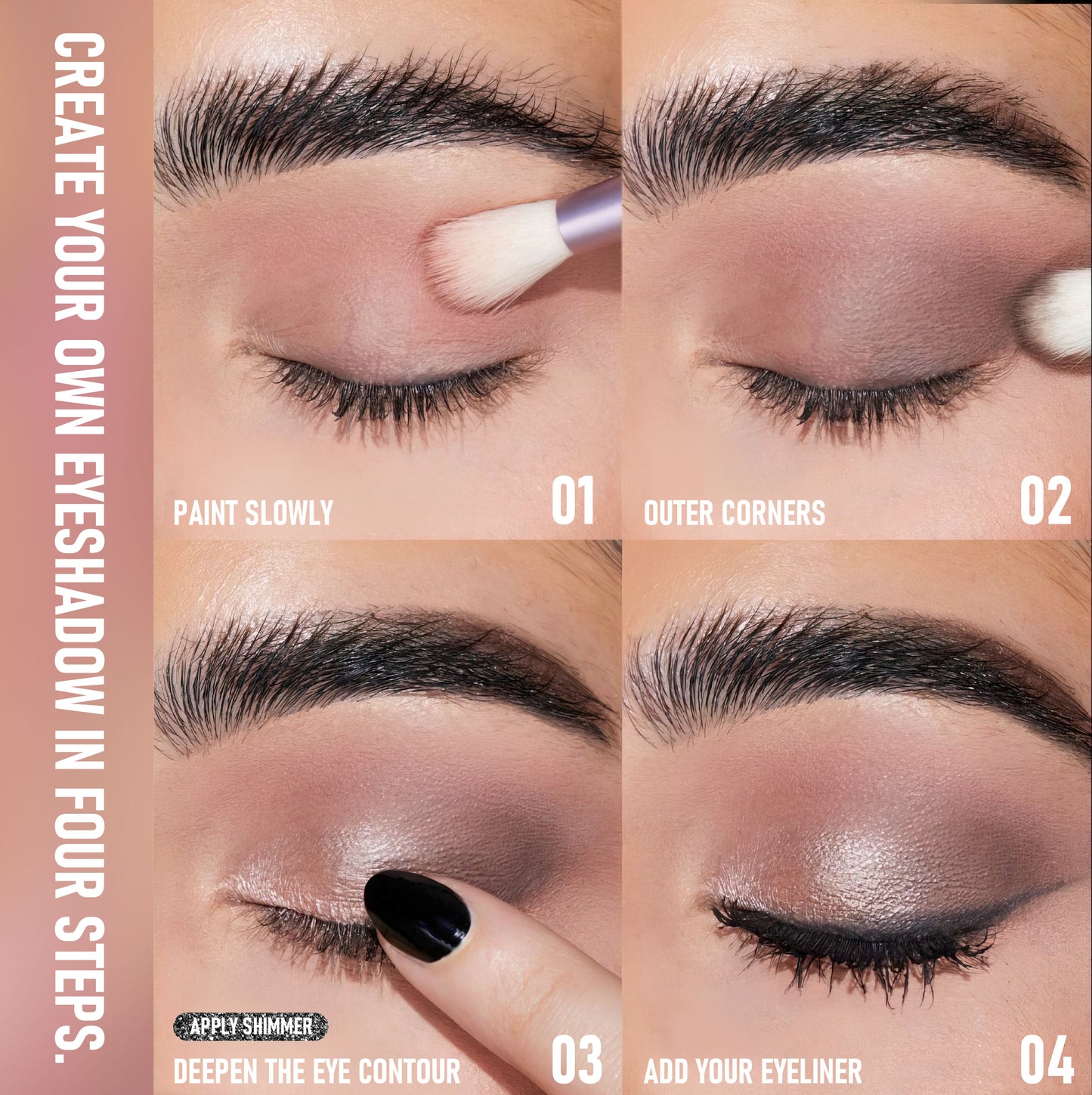 Paleta de Sombras de Ojos 12 Colores de Alta Pigmentación y Larga Duración
