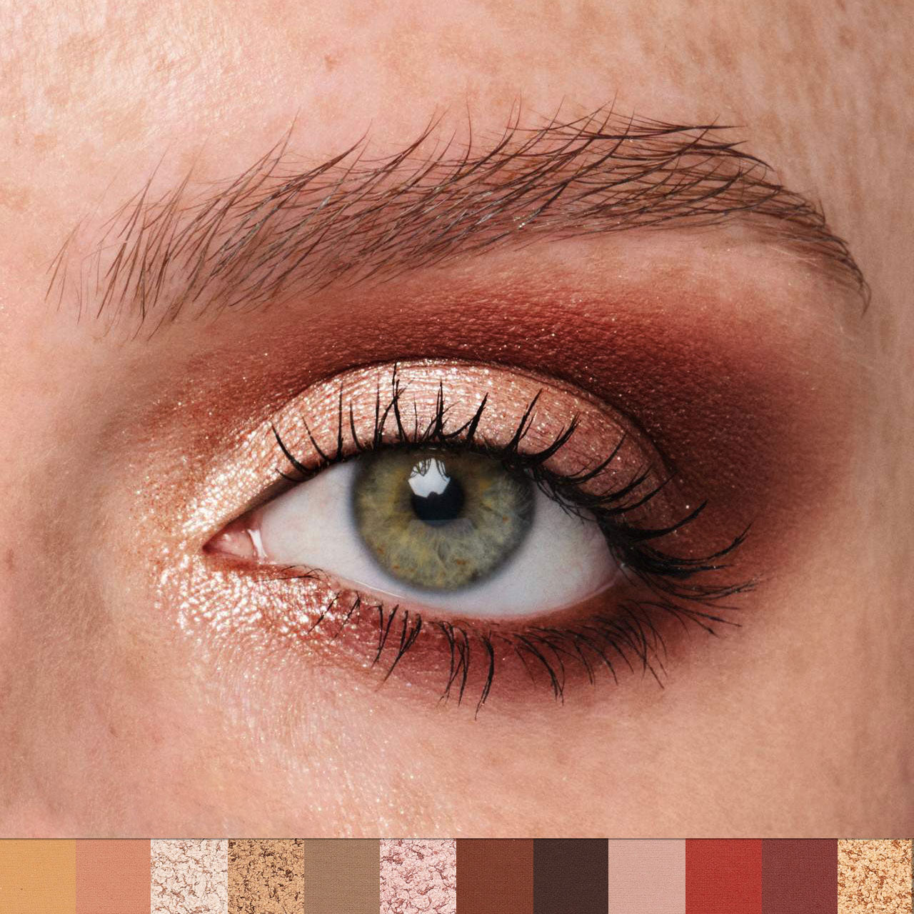 Paleta de Sombras de Ojos 12 Colores de Alta Pigmentación y Larga Duración