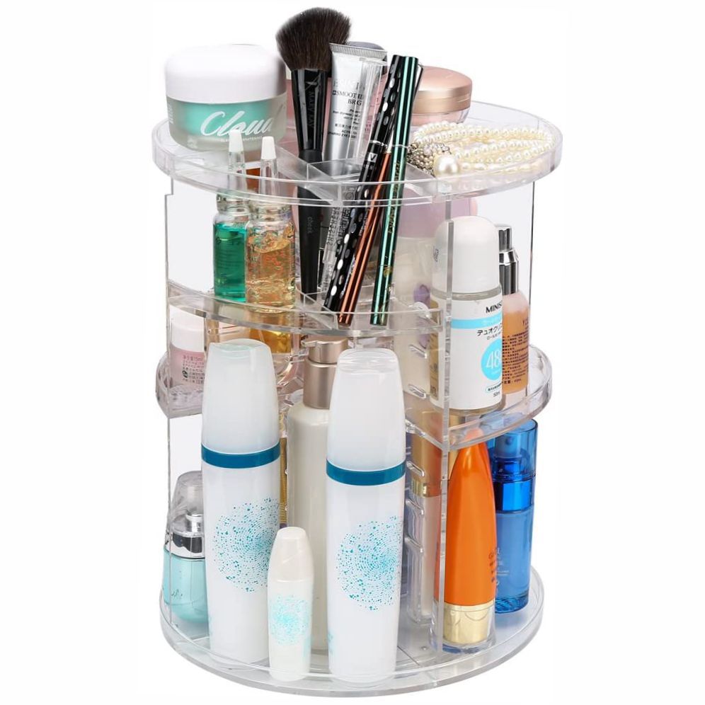 Organizador de Maquillaje Giratorio 360° – Edición Premium