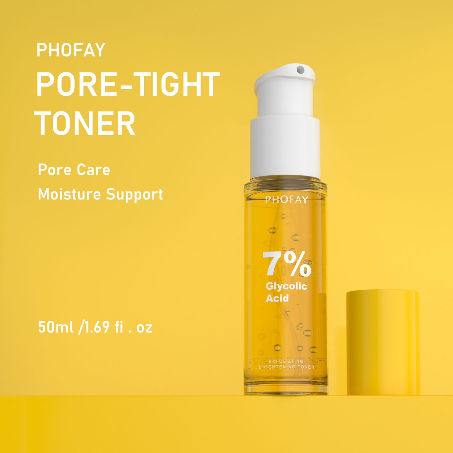 Tónico Exfoliante Iluminador con Ácido Glicólico (AHA) para Renovación de la Piel
