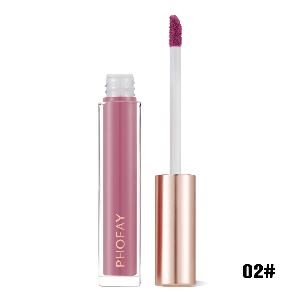Gloss Labial No Pegajoso de Acabado Brillante y Textura Ligera