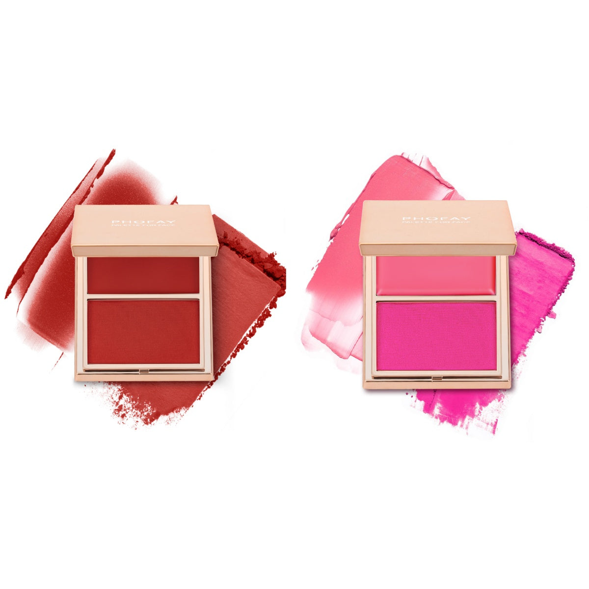 Colorete Dúo Crema y Polvo de Larga Duración con Acabado Natural