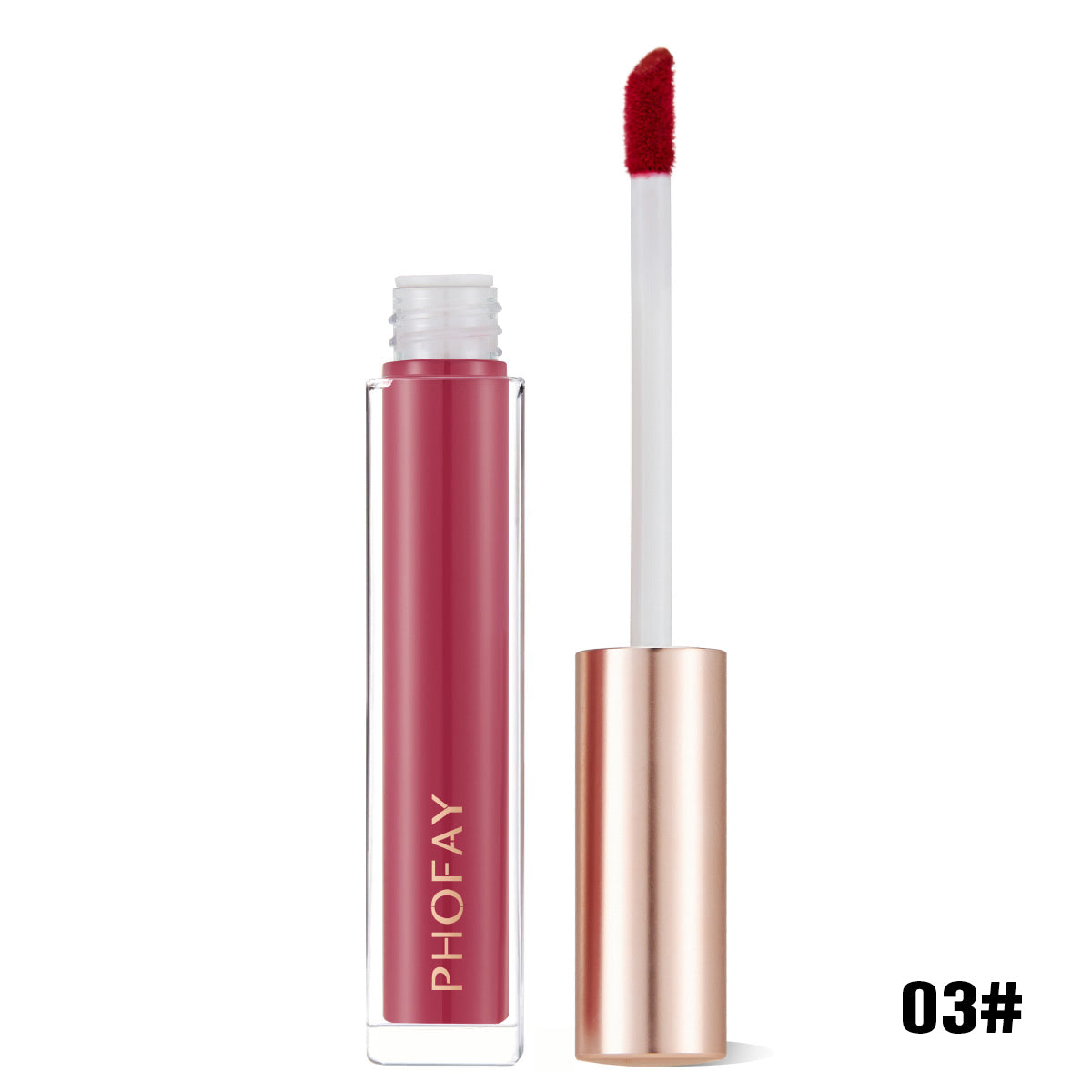 Gloss Labial No Pegajoso de Acabado Brillante y Textura Ligera