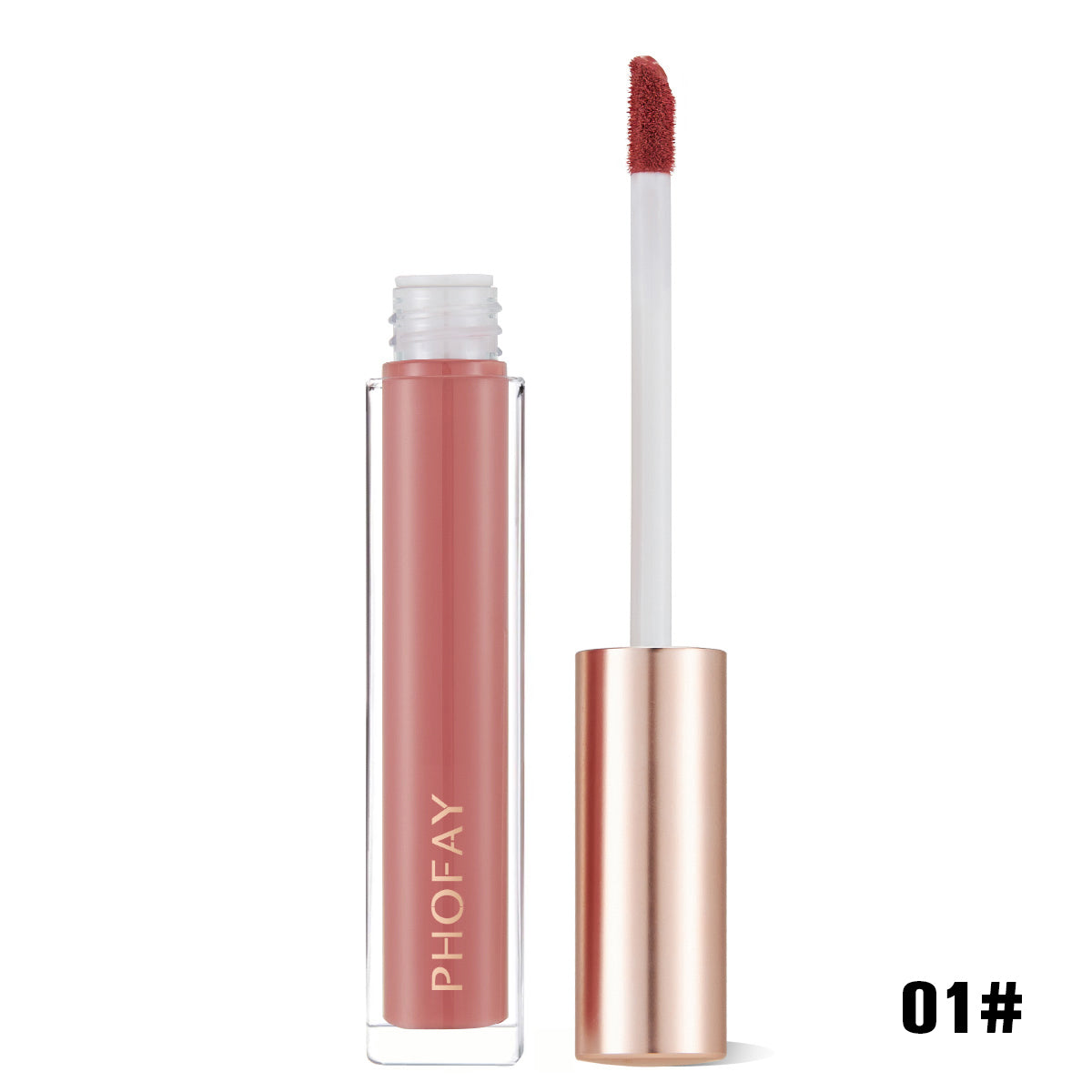 Gloss Labial No Pegajoso de Acabado Brillante y Textura Ligera