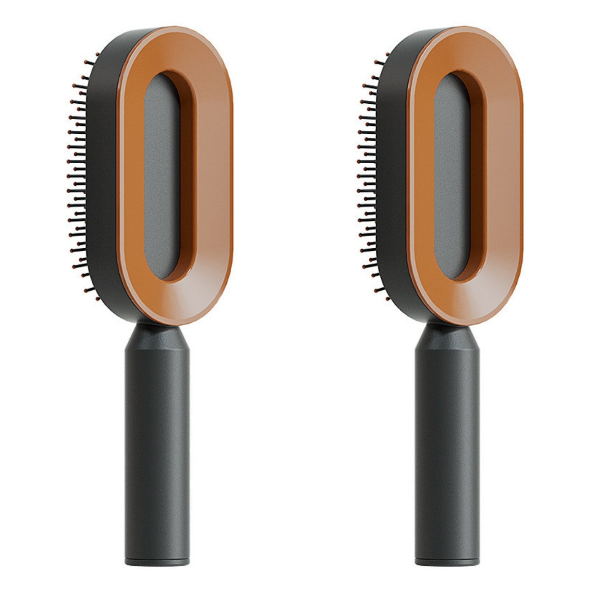 Cepillo de Pelo Autolimpiante con Botón de Limpieza y Masajeador Antiestático