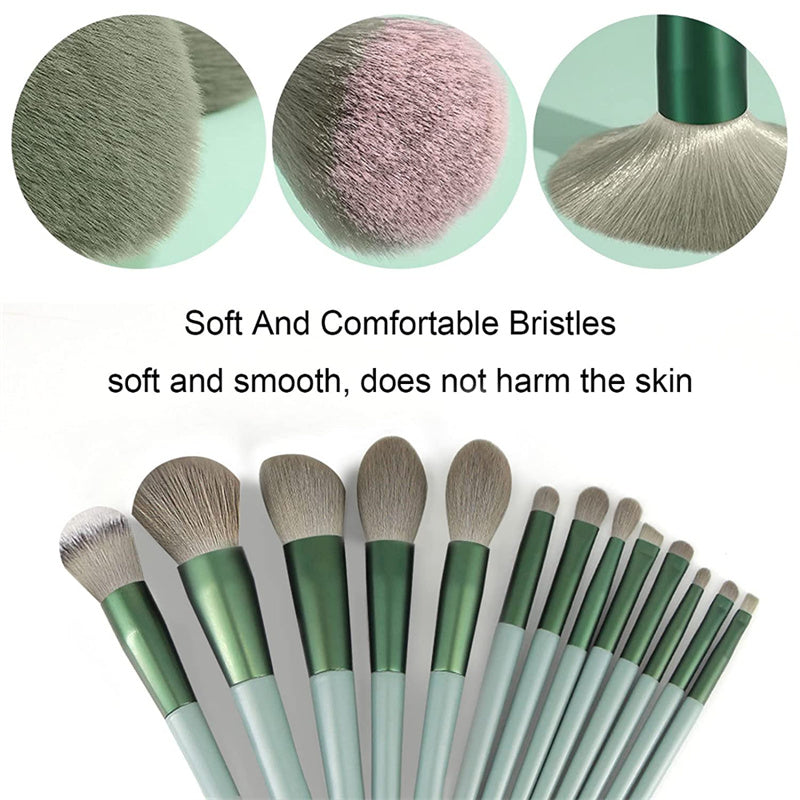 Set 13 Brochas Profesionales – Maquillaje Completo