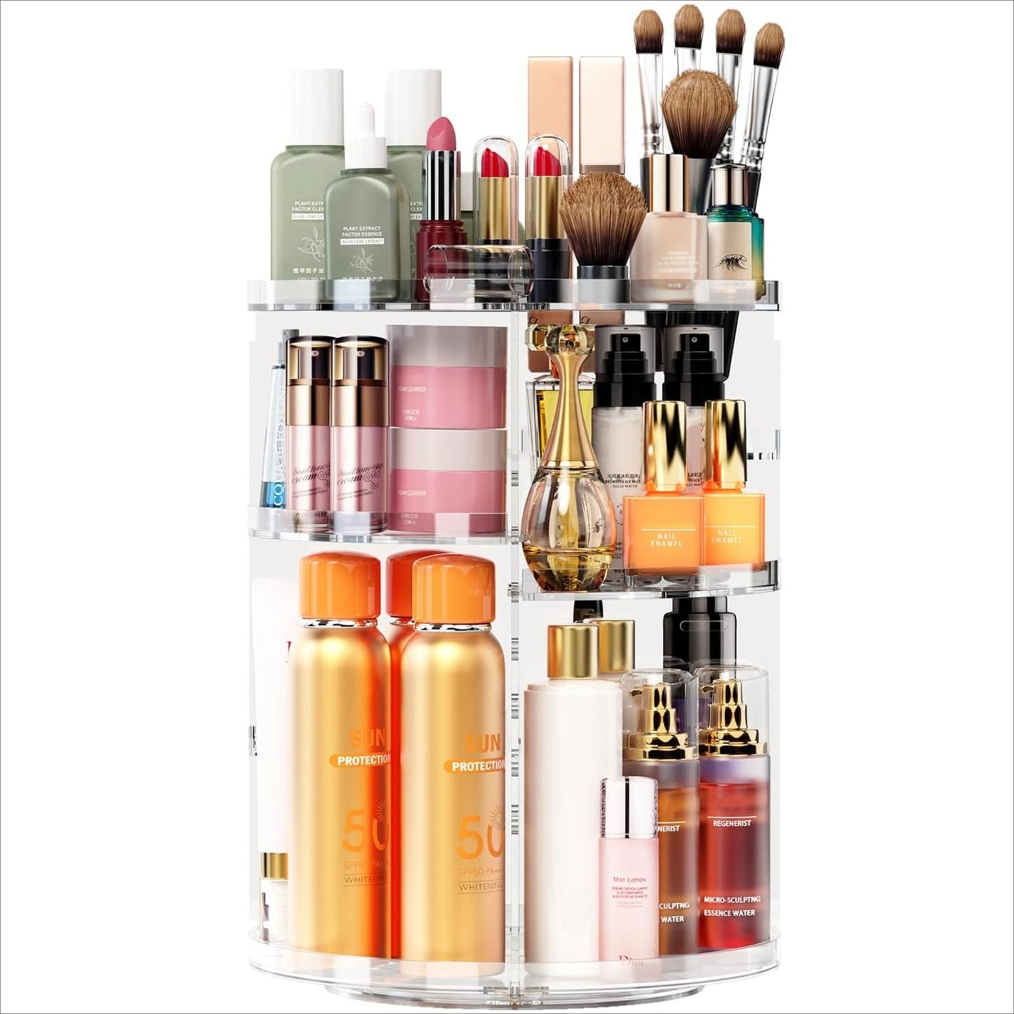 Organizador de Maquillaje Giratorio 360° – Edición Premium